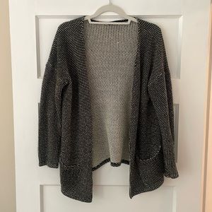Black and white cardigan